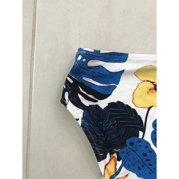 Cupshe Multicolor Floral High Waist Bikini Bottom Swimwear - Picture 6 of 7